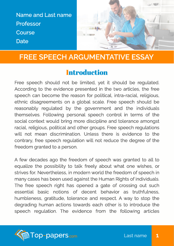 freedom of speech has a dark side argumentative essay