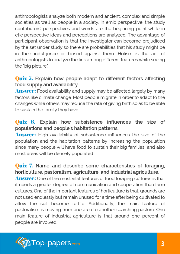 question and answer essay format