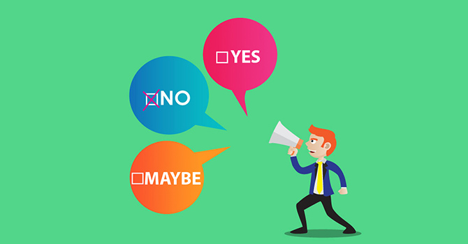 How to say no