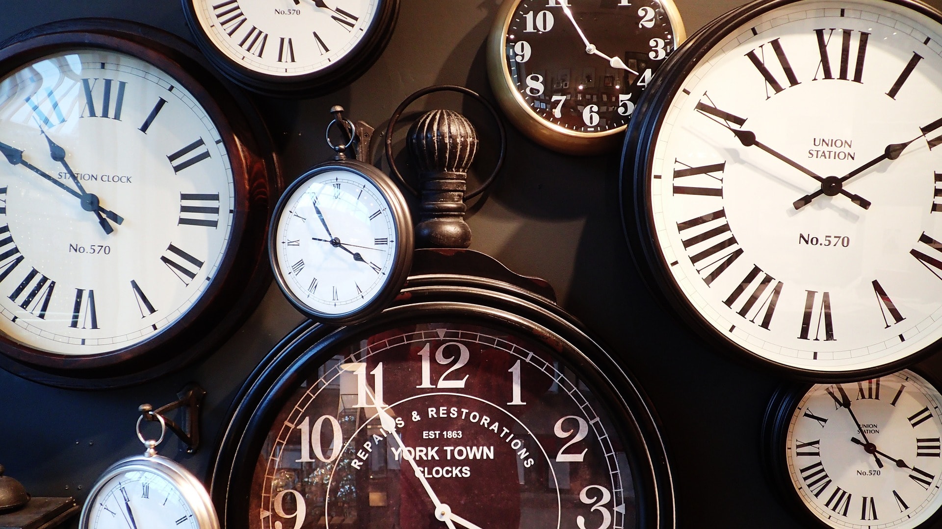 manage your time. clocks